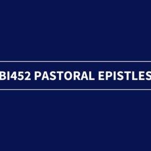 Pastoral Epistles
