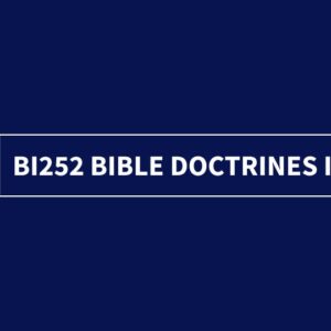 Bible Doctrines II