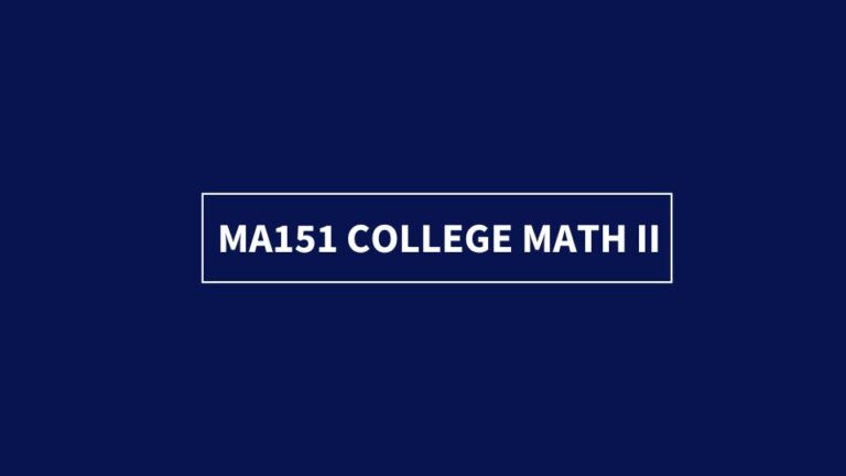 MA151 College Math II – NFBC Online