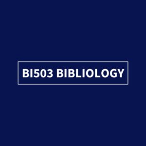 Bibliology